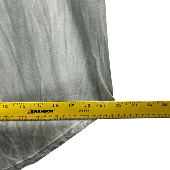 Vocal California Women L Embellished Feather Graphic Tee Racerback Moto USA Made - Picture 10 of 12